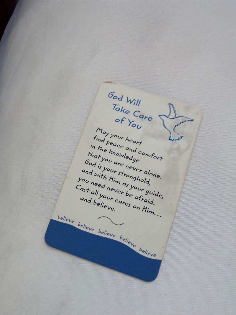 Inspirational Card and/or bookmark.